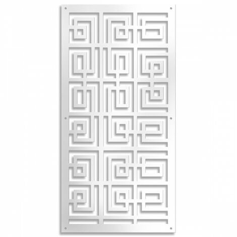 THAI - Pannello in PVC traforato - 10mm spessore - Colore: bianco - Misura: 47x94 cm