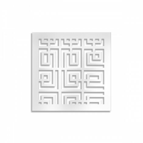 THAI - Pannello in PVC traforato - 10mm spessore - Colore: bianco - Misura: 48x48 cm