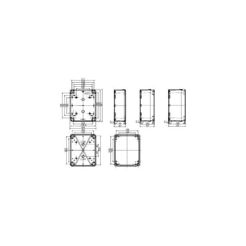 Schneider Electric - Boite industrielle 241x192x105 abs - NSYTBS241910