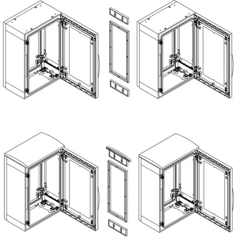 Thalassa PLA Kit assemblage horizontal IP55 pour PLA H1500xP420mm Ral 7035 SCHNEIDER NSYMUPLA154G