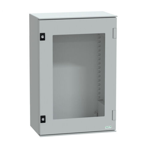 Thalassa PLM - Coffret polyester 647x436x250 - Porte transparente - IP66 Ral7035 (NSYPLM64TG)