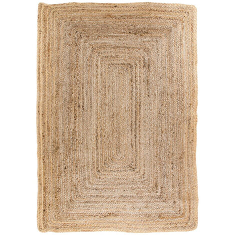 THANE - Tapis 240x180cm en Fibre de Jute Tressé Naturel