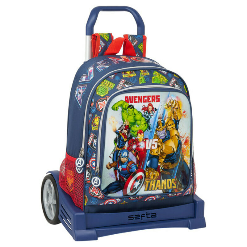 

Mochila Escolar con Ruedas Evolution Heroes VS Thanos Multicolor Azul marino - The Avengers