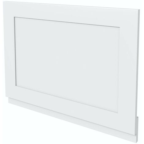 The Bath Co. Camberley white wooden straight bath end panel 700mm