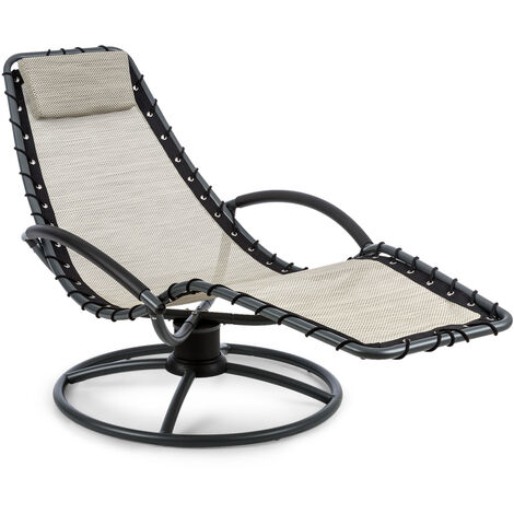 The Chiller Chaise longue à bascule 77 x 85x 173cm - beige