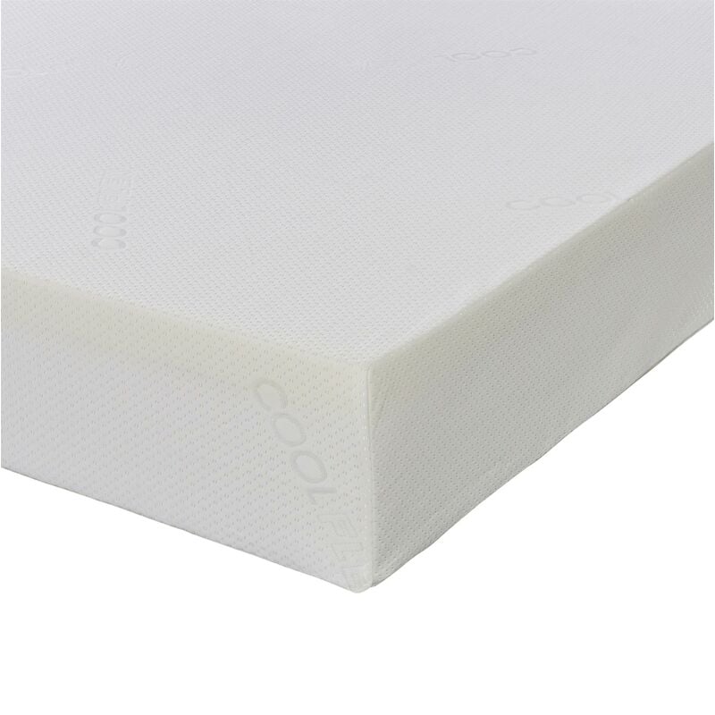 Extreme Comfort Ltd - The EX-PC062 The Plain White 8' Deep All Foam Memory Foam Zip Covered Mattress from uk Double 4ft6 by 6ft3 (135cm by 190cm)