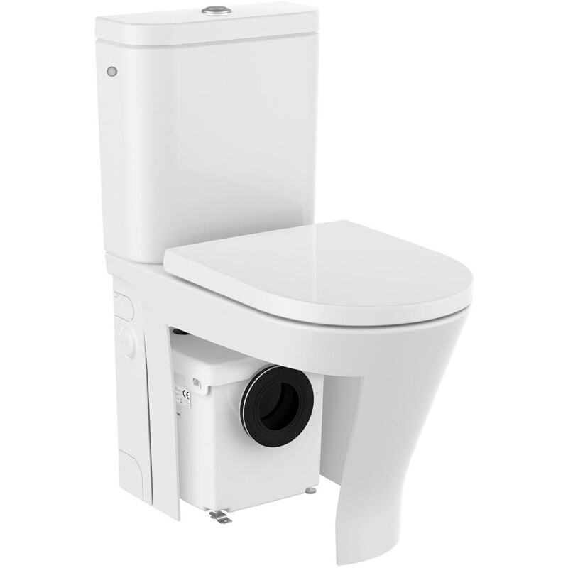 Pack wc avec broyeur 400W et abattant silencio the gap rimless complet Roca A34T0N2000