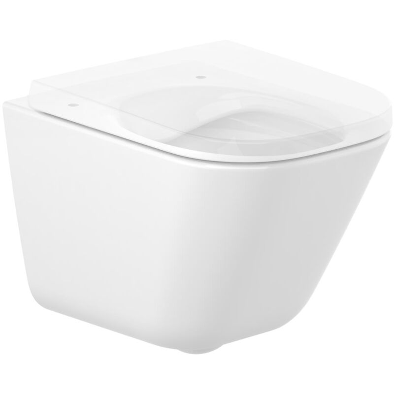 Roca - Mug mural compact sans rebord avec fixations dissimulées the gap Forma : Carré