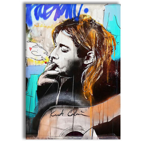 The Grunge -  Quadro Canvas Contemporaneo su telaio in legno - Misura: 70x100 cm
