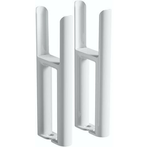 The Heating Co. Corso white 3 column radiator feet - White