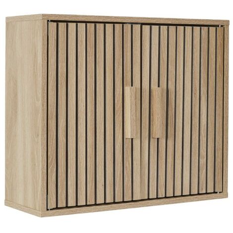 The Home Deco Factory – Armoire murale Klaus – Dimensions L. 60 x P. 20 x H. 50 cm – MDF et panneau de particules – Installation à monter soi-même