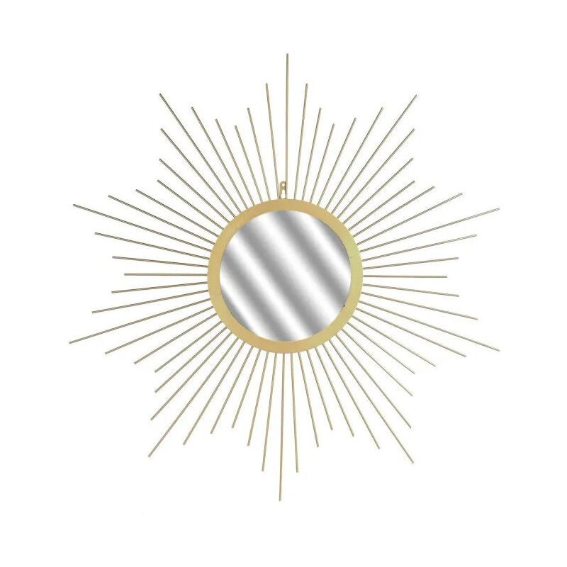 Miroir Soleil Dore 66cm