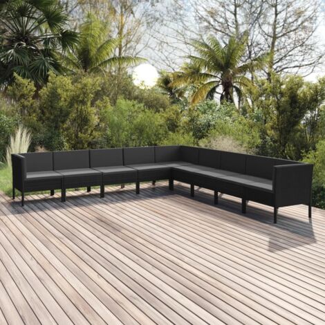 The Living Store 12-tlg. Garten-Lounge-Set mit Grauen Kissen Massivholz Kiefer - Gartenmöbeln - Lounge Set - Outdoor Möbel - Gartenmöbel Set - Kiefernholzmöbel