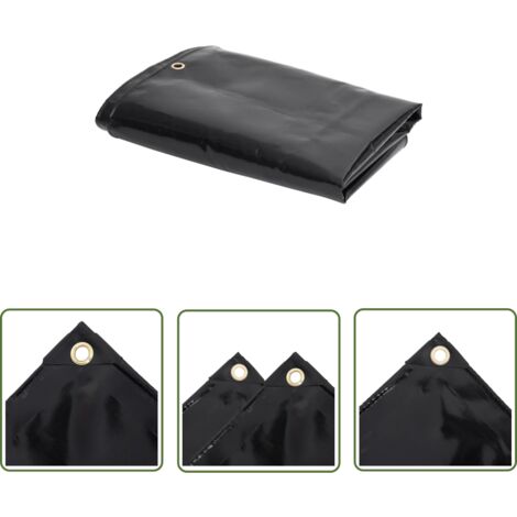 The Living Store Abdeckplane 650 g/m² 3,5x5 m - Plane - Abdeckplane - Wasserdichte Plane - Outdoor Plane - Gartenplane