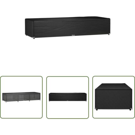 The Living Store Abdeckung für Sonnenliege 12 Ösen 205x75x40 cm Polyethylen - Sonnenschirm Abdeckung - Gartenmöbelschutzhülle - Wetterfest - Uv Beständig - Poolüberdachung