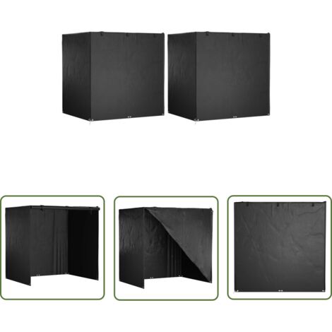 The Living Store Abdeckungen für Schaukelbank 2 Stk. 12 Ösen 220x177x220 cm - Gartendecke - Sitzplatzschutz - Wetterfeste Überdachung - Gartenmöbelüberzug - Schaukelbankbezug