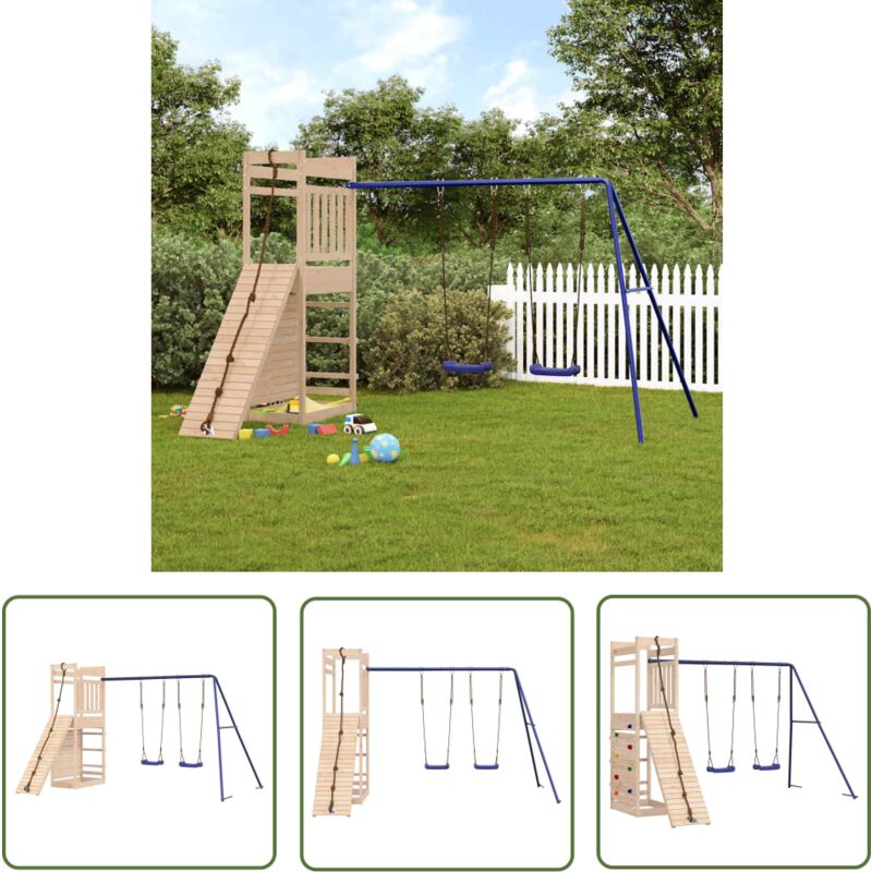 The Living Store - Aire de jeux d'extérieur bois de pin massif - Jeux D'extérieurs - Aire De Jeux - Jeu Enfant - Jouet Extérieur - Espace De Jeux
