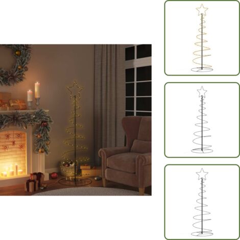 The Living Store Albero di Natale a LED 100 LED Bianco Caldo 150 cm - Luci natalizie