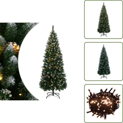 The Living Store Albero Natale Artificiale con 150 LED 150 cm - Luci a LED