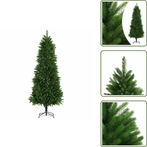 The Living Store Árbol de Navidad artificial hojas realistas verde 240 cm - Árbol de Navidad verde