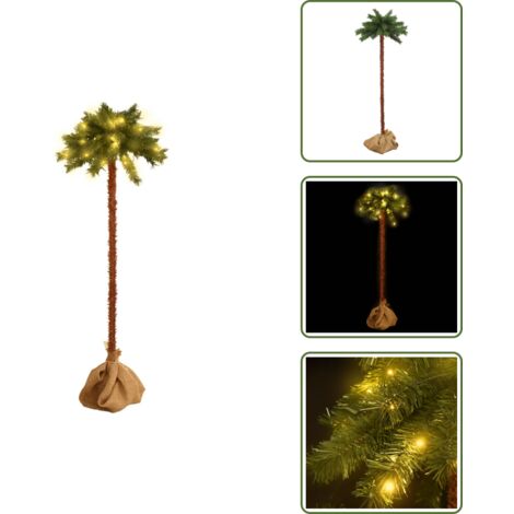 The Living Store Árbol de Navidad con LED 120 cm - Árbol artificial