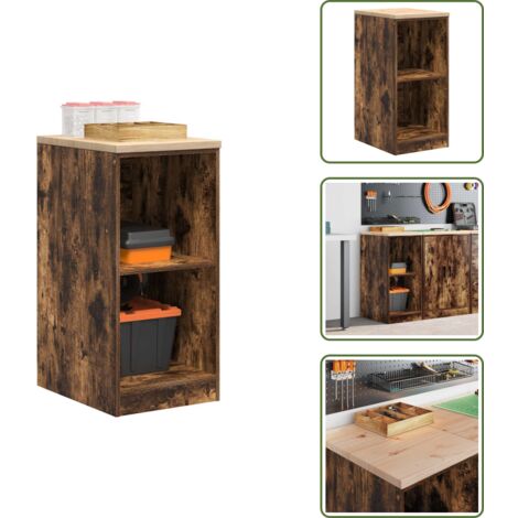 The Living Store Armadietto da Garage Rovere Sonoma 40x51x85 cm - Armadio da garage