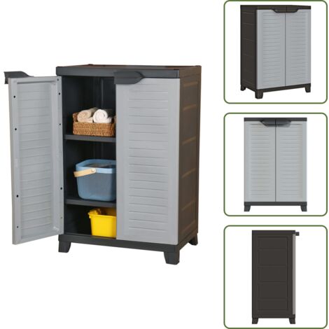 The Living Store Armadietto in Plastica 65x45x97 cm - Armadietto plastica
