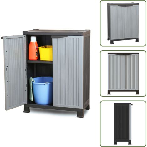 The Living Store Armadietto in Plastica 68x39x92 cm - Organizzatore casa
