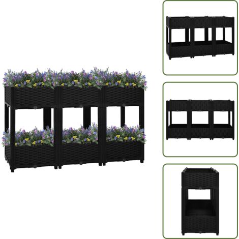 The Living Store Arriate 120x40x71 cm polipropileno - Macetero