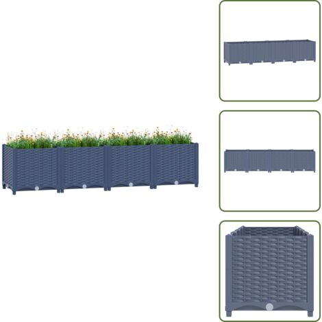 The Living Store Arriate polipropileno 160x40x38 cm - Jardinera