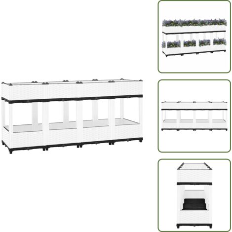 The Living Store Arriate polipropileno 160x40x71 cm - Maceta de polipropileno