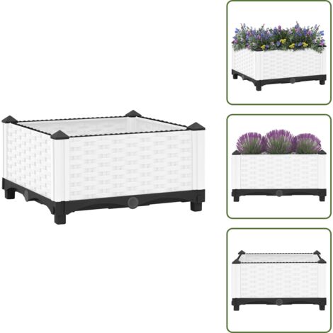 The Living Store Arriate polipropileno 40x40x23 cm - Maceta de polipropileno