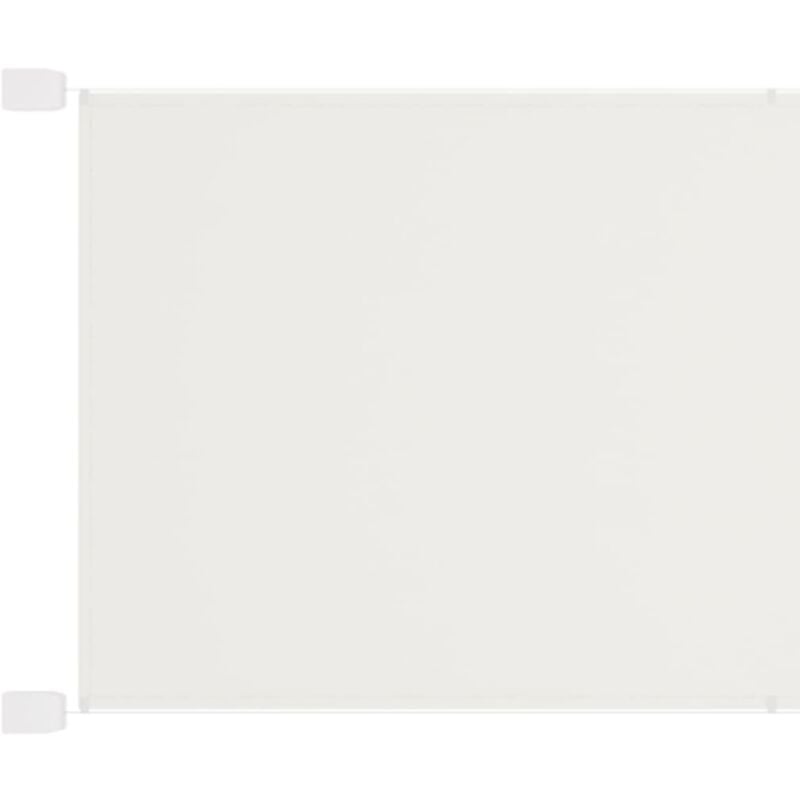 The Living Store - Auvent vertical Blanc 140x360 cm Tissu oxford Blanc