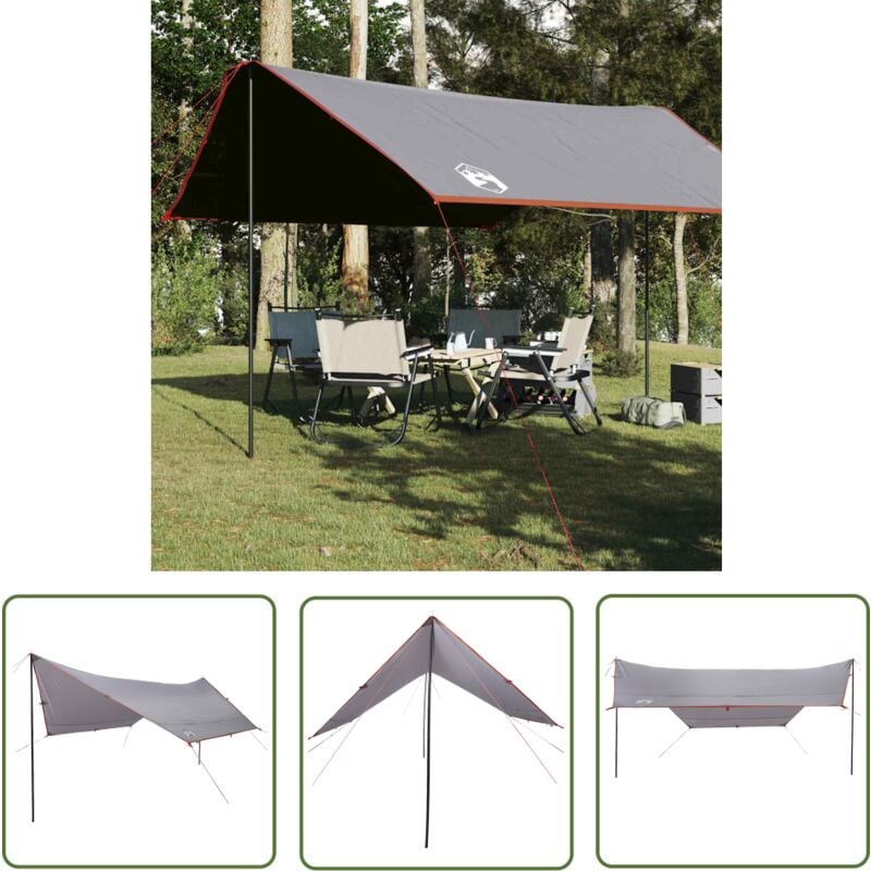The Living Store - Bâche de camping orange 430x380x210 cm imperméable - Tente De Camping - Bâche De Camping - Abri De Jardin - Protection Contre La