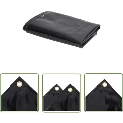 The Living Store Bâche de protection 650 g/m² 3x6 m - Bâche Imperméable - Bâche De Protection - Bâche Extérieure - Bâche Intérieure - Bâche Solide