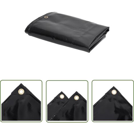 The Living Store Bâche de protection 650 g/m² 4x6 m - Bâche Imperméable - Bâche De Protection - Bâche Extérieure - Bâche Intérieure - Bâche Solide