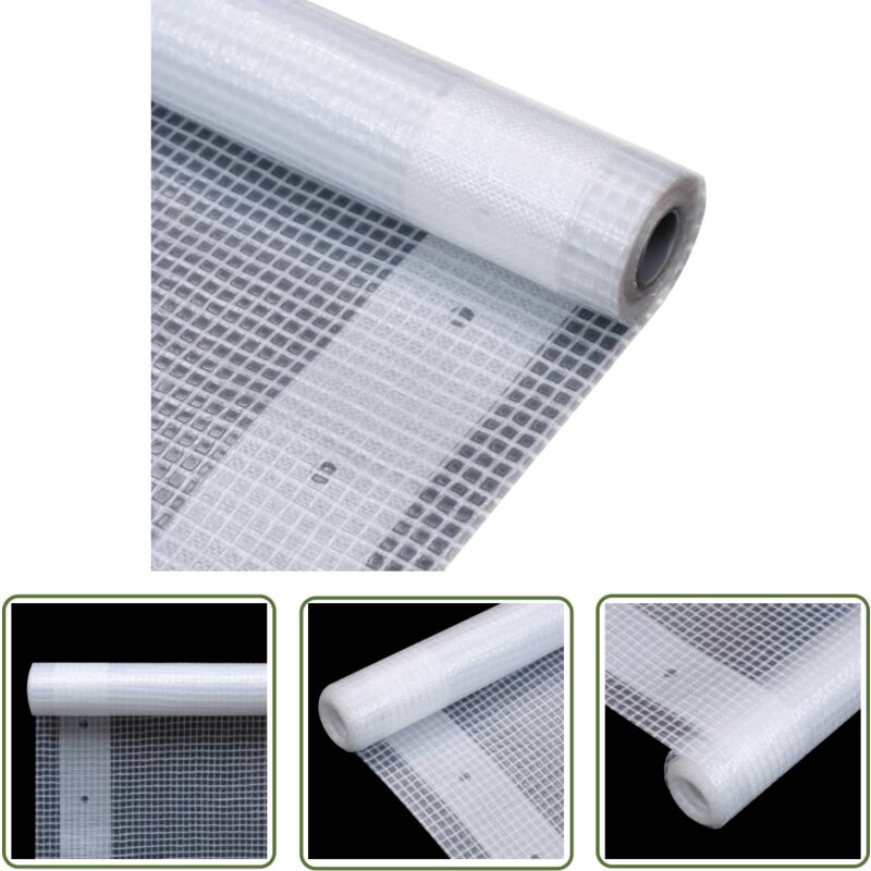Bâche Leno 260 g/m² 3 x 20 m Blanc - Bâche Imperméable - Bâche De Protection - Bâche Agricole - Bâche Terrasse - Bâche Voiture - The Living Store
