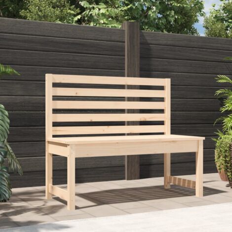 The Living Store - Banc de jardin 109 cm bois massif de pin