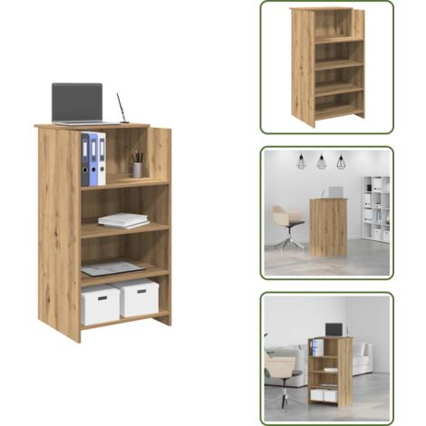 The Living Store Banco Reception 55x50x103,5 cm in Legno Multistrato - Bancone