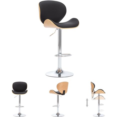 The Living Store -  Barhocker Schwarz Kunstleder