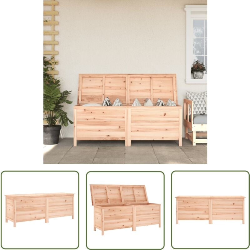 Boîte de rangement de jardin 150x50x56,5 cm bois massif sapin - Boîte De Rangement Jardin - Coffre De Jardin - Rangement Extérieur - Meuble De Jardin