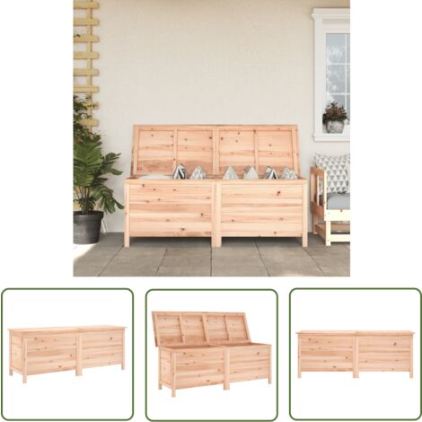 The Living Store Boîte de rangement de jardin 150x50x56,5 cm bois massif sapin - Boîte De Rangement Jardin - Coffre De Jardin - Rangement Extérieur - Meuble De Jardin - Bois Massif