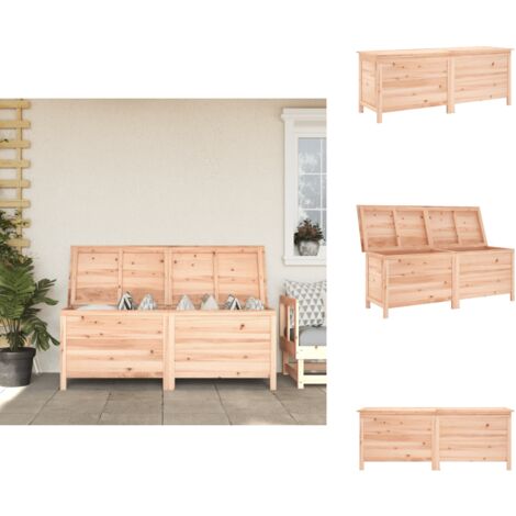 The Living Store Boîte de rangement de jardin 150x50x56,5 cm bois massif sapin - Rangement jardin