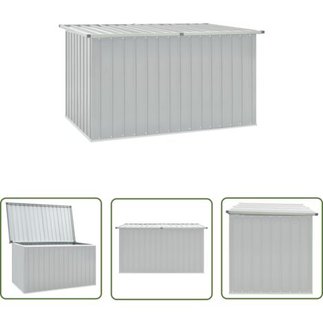 The Living Store Boîte de rangement de jardin Gris 171x99x93 cm - Coffre De Jardin - Rangement Extérieur - Boîte De Rangement - Meuble De Jardin - Boîte À Outils