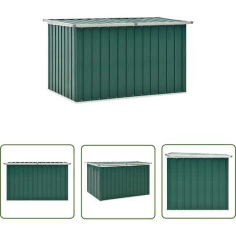 The Living Store Boîte de rangement de jardin Vert 149x99x93 cm - Boîte De Rangement Jardin - Coffre De Jardin - Rangement Extérieur - Meuble De Jardin - Stockage Jardin