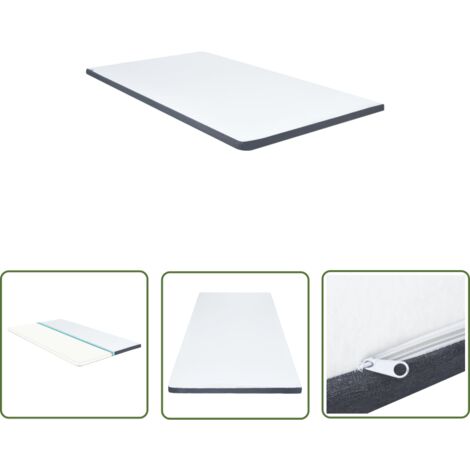 The Living Store Boxspringbett-Matratzenauflage 200 x 120 x 5 cm - Boxspringbett Matratzenauflage - Matratzentopper - Bettausstattung - Schlafkomfort - Waschbarer Bezug