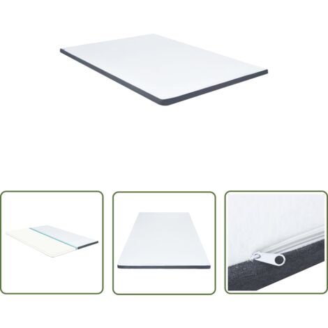 The Living Store Boxspringbett-Matratzenauflage 200 x 140 x 5 cm - Boxspringbett Matratzenauflage - Matratzentopper - Bettausstattung - Schlafkomfort - Liegefläche