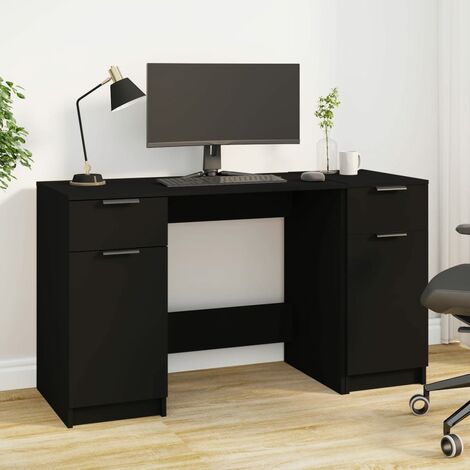 Bureau individuel Gradia Plus sur armoire  bureau avec rangement bois noir  pas cher
