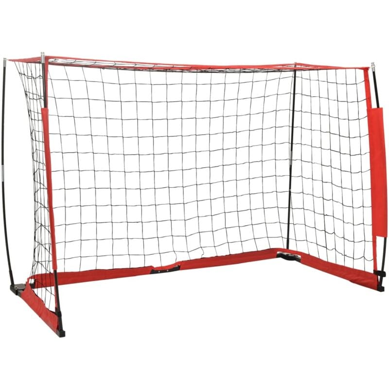 Devenirriche - But de football 184x91x124,5 cm Acier - The Living Store - Noir