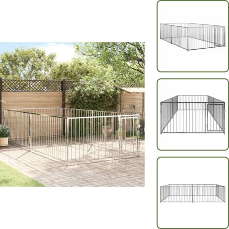 The Living Store Canile da Esterno 200x400x100 cm - Canile per cani